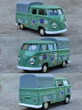 1/39 Volkswagen 1963 T1 Double Cabine Pick-up Bus Combi Vw véhicule miniature