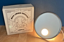 OLD ARPIN PARIS MIRROR MAGNIFYING ADJUSTABLE ILLUMINATING ART DECO BROT