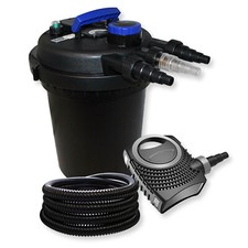 TTSunSun Set de filtres à pression pour bassin 6000 l 11 W clarificateur d'étang UVC NEO8000 tuyau de pompe