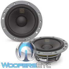 DYNAUDIO ESOTAN MF132 6.5" 70W RMS MIDWOOFERS SPEAKERS CAR AUDIO PAIR 6 1/2" NEW