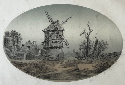 Moulin vent dessin original - dessin,