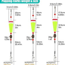 Lot de 4 flotteurs de pêche