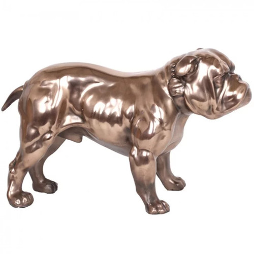 Statue résine chien - en,