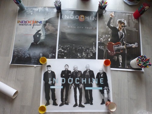 Indochine lot affiches concert - indochine,