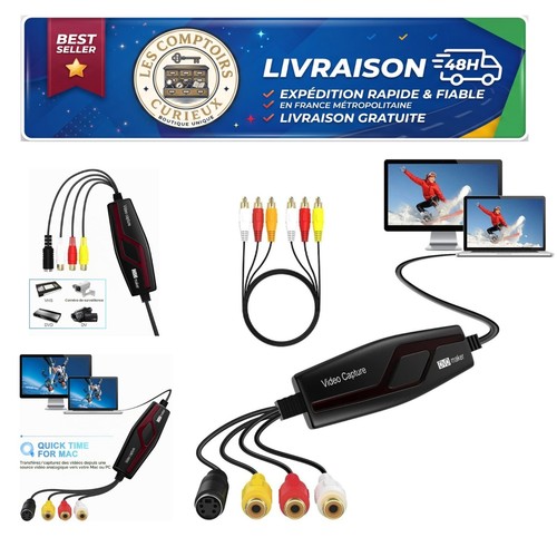Carte capture vidéo - rca, usb