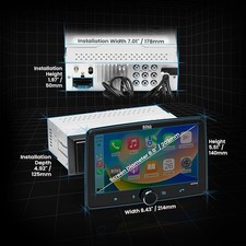 BOSS Audio Systems BCPA8 Car Stereo•8" Touchscreen•Bluetooth• NO WIRING HARNESS 