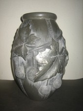 Grand vase 30 cm en étain bas