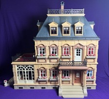 Vtg 1990 Playmobil Victorian Mansion Dollhouse #5300 Rare Retired