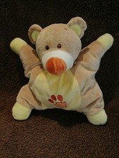 doudou semi plat grelot  ours