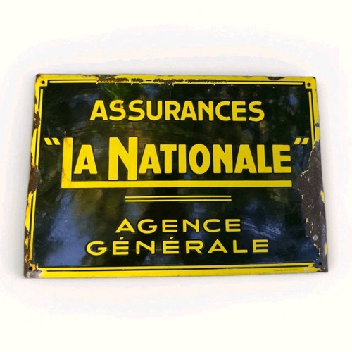 Plaque émaillée ancienne - plaque,