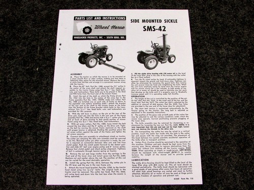 1962 wheel horse - wheel, tractor