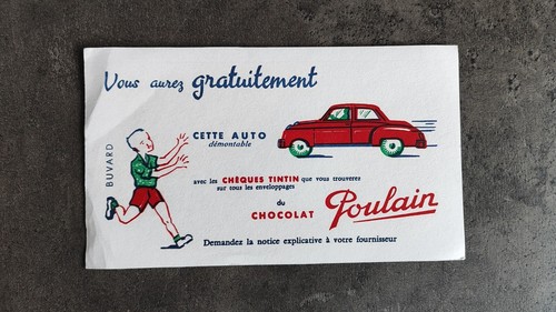 Buvard ancien cheques tintin - cheques,