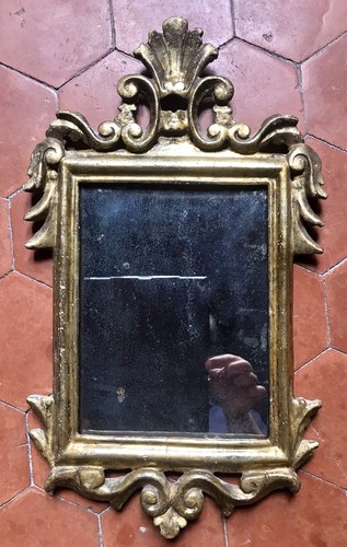 Petit miroir bois sculpté - en,