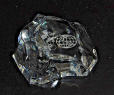 RARE Val st Lambert presse papier ICEBERG  en cristal  " EURO DISNEYLAND "