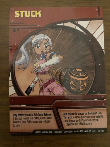 Bakugan ability card - bakugan, stuck