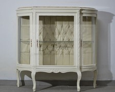 Vitrine Luigi XV Baroque Marbre Armoire en Verre Faux Champagne Swarovski LT2999