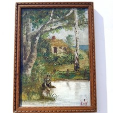 Tableau peinture ancienne 19e