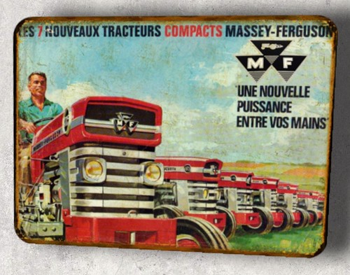 Plaque metal vintage - , tracteur