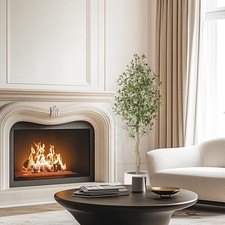 Lot de 2 Arbre Artificiel Olivier Plante Artificielle Réaliste Haute 150 cm