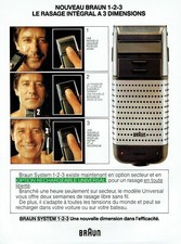 1986 Advertising 049 Advertising Braun Shave Electric Shaver 1.2.3