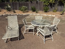 Brown Jordan Tamiami 6-Piece Patio Set - Table Set + Chaise Lounge - Vintage MCM