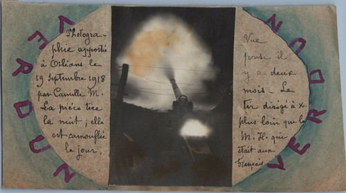Guerre 1914 tir obus la - guerre,