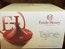 Emile Henry Tajine Black Made In France 2 Quart Capacity NWT