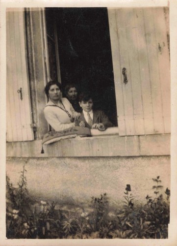 Old photograph 1923 trio - old, at