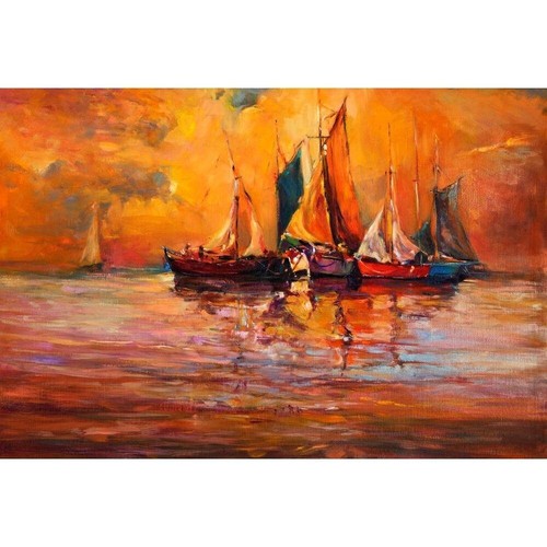 Illustration bateaux mer - illustration,