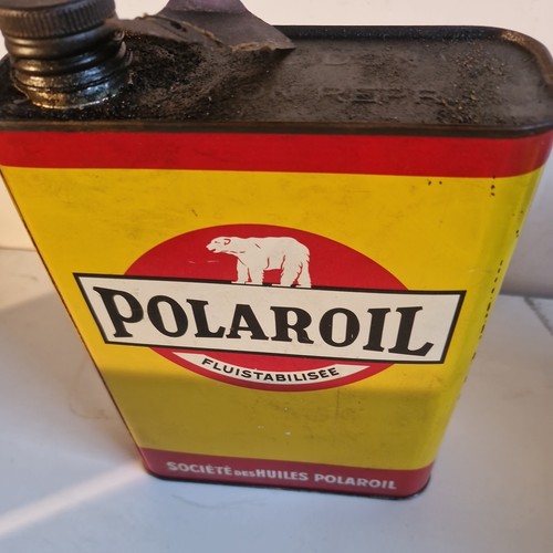 Ancien bidon huile polaroil - d'huile,