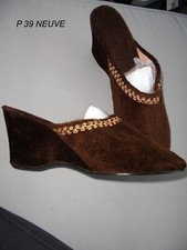 CHAUSSON PANTOUFLE VELOURS