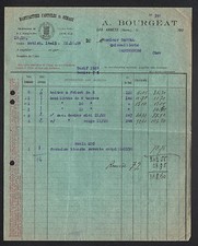 LES ABRETS (38) FONDERIE ,ARTICLES de MENAGE "BOURGEAT" en 1928