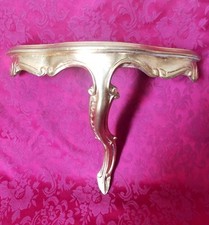 20th Century Gold Wall Console 40cm Long