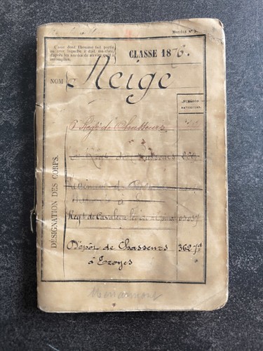 Livret militaire 1876 - militaire,