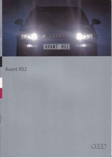 Catalogue / Brochure Audi Avant RS2 07/1994 Allemagne / Deutschland