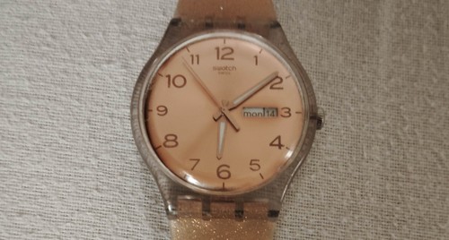Montre swatch pink glistar - swatch,