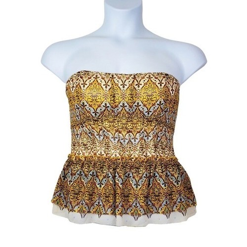 Bebe womens strapless yellow - bebe,
