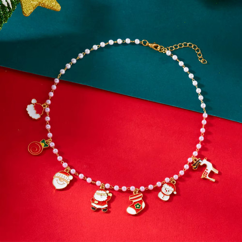 Collier pendentif noël - pendentif,