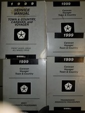 Lot de 5 manuels d'entretien d'atelier caravane Dodge Town and Country Voyger 1999
