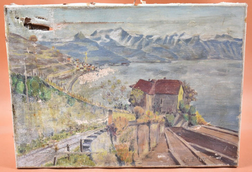 Peinture huile sur - peinture, à