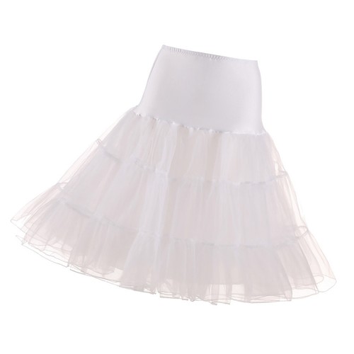 Femmes blanches jupon sans - ,