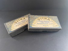 Lot de 2 boites VITRA  pour plaques diapositives Bauchet