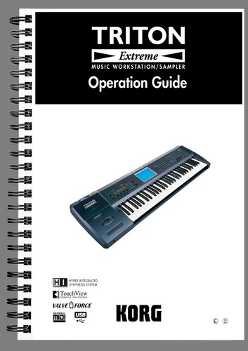Korg triton extreme operation - triton,