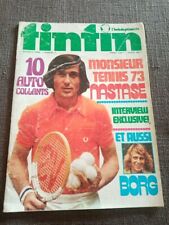 special tennis nastase borg 1973 bd journal de TINTIN n°51 l'hebdoptimiste