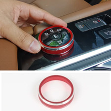 Car DRIVE MODE Adjust Knobs Ring Cover Red for NISSAN PATHFINDER 2022-2025