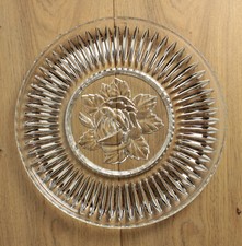Magnifique plat rond en verre