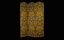 19th Century Fabric and Wood Structure Screen