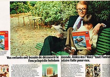 ADVERTISEMENT 1972 HATCHET ENCYCLOPEDIES "TOUT L'UNIVERS" (2 pages)