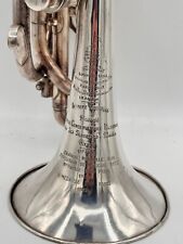 Beautiful Antique Antoine Coutrois Silver Plate Cornet or Flugelhorn 1890-1900