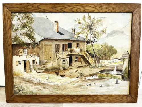 Tableau aquarelle paysage